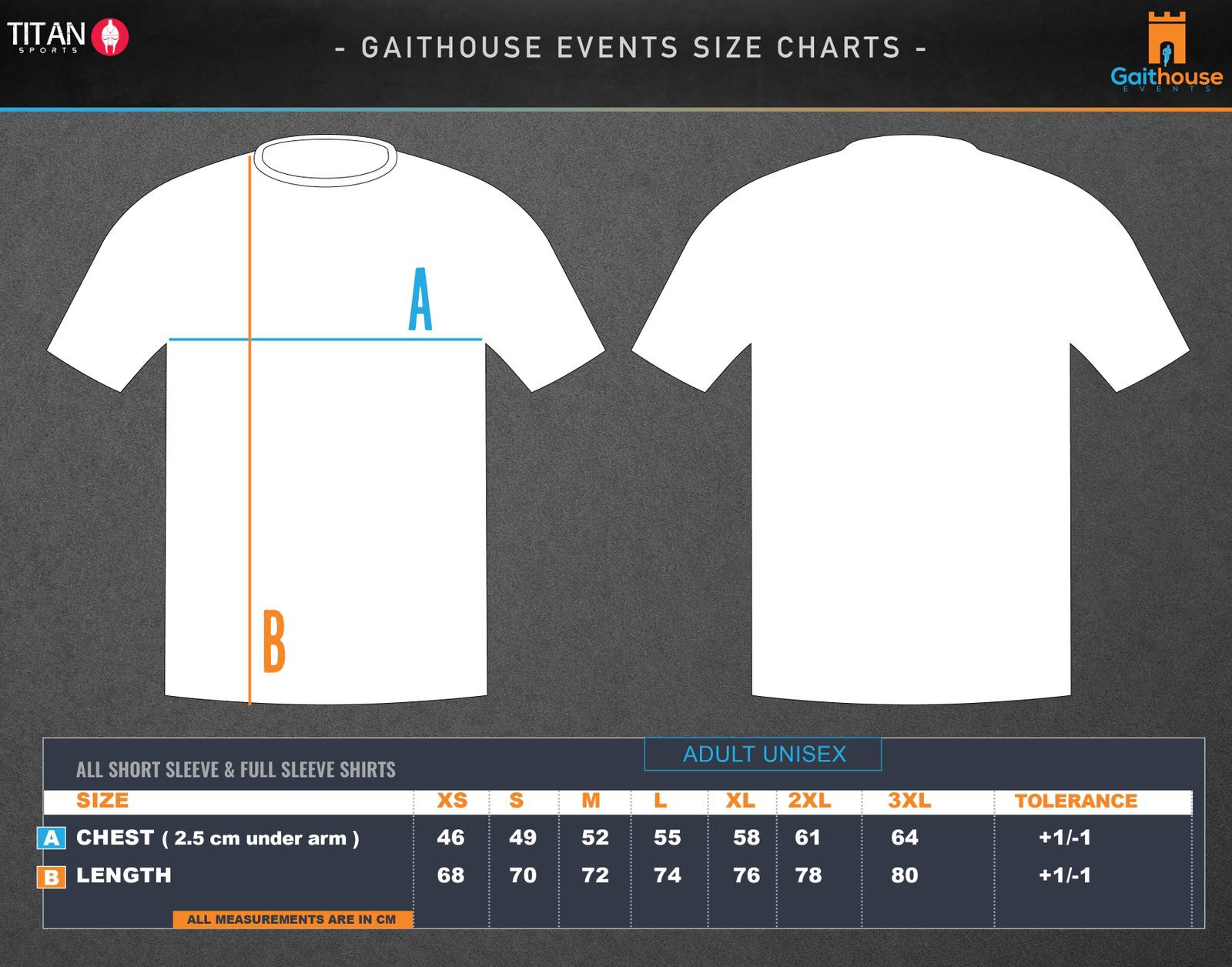 t-shirt size chart